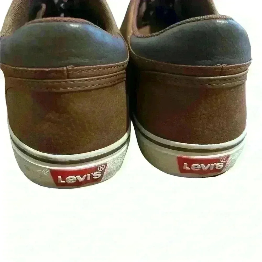 Levis Men’s Ethan Casual Sneaker Brown Size 11 - Picture 4 of 7